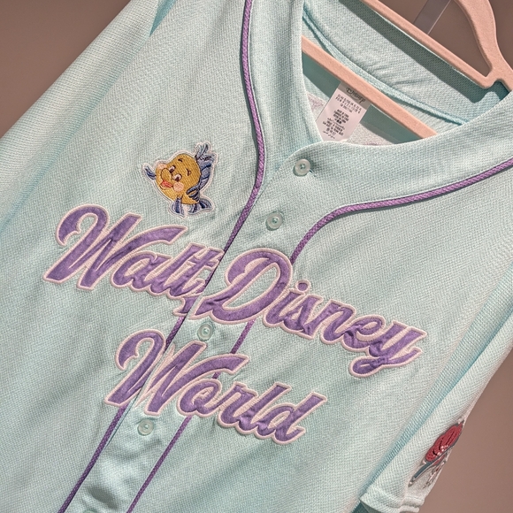 NWT Ariel Baseball Jersey Shirt 2025 Walt Disney World WDW Little Mermaid XL - Picture 6 of 12